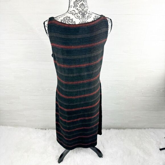 Lauren Ralph Lauren Striped Linen Tank Pencil Midi Dress - Picture 5 of 7